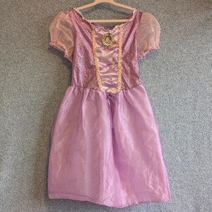 Disney Princess Girls Size 4-6T Rapunzel Purple Pink Halloween Dress Up Costume